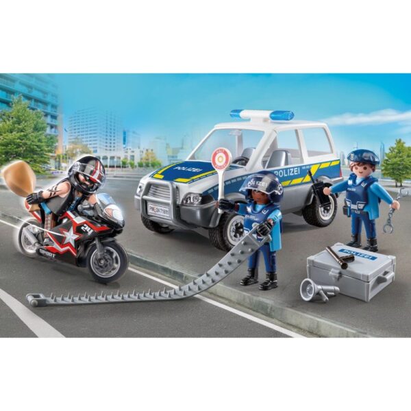 Playmobil - Jucarie de rol politisti in urmarirea hotului - PM71811