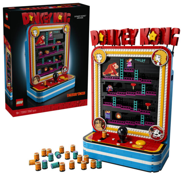 LEGO Super Mario - Joc arcade Donkey Kong 72051, 1367 piese