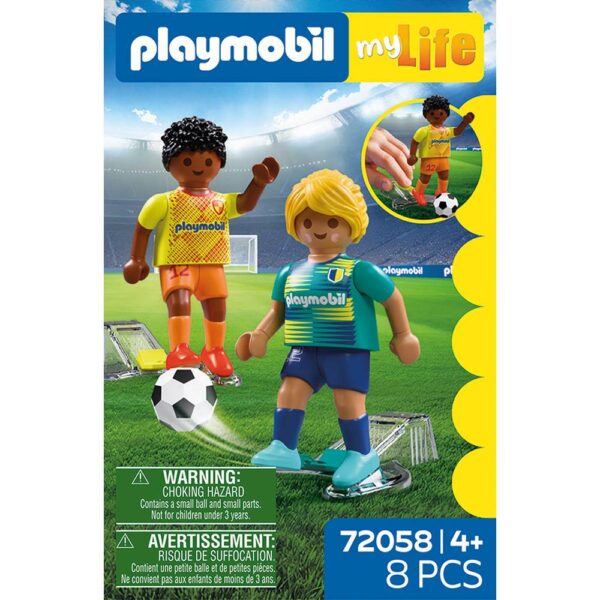 Playmobil - Jucarie de rol set 2 fotbalisti - PM72058