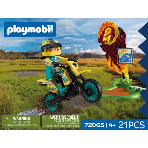 Playmobil - Motocicleta off road pentru aventura si explorare - PM72065