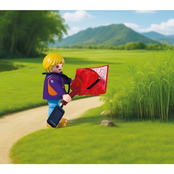 Playmobil - Jucarie de rol Ingrijitor zoo cu vehicul - PM72072