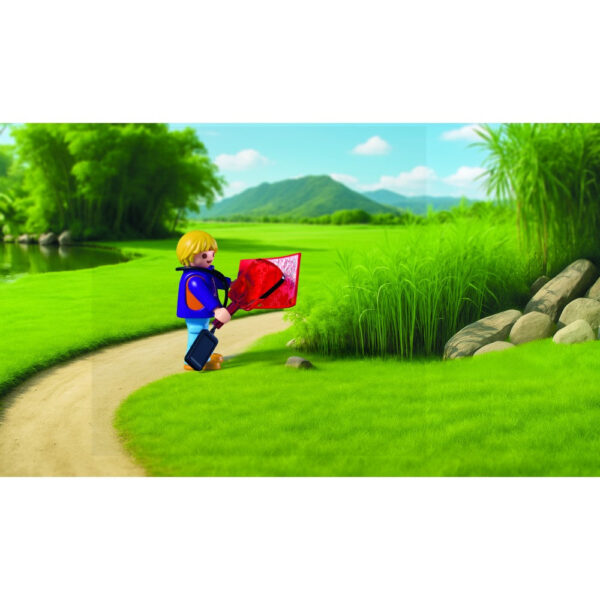 Playmobil - Jucarie de rol Ingrijitor zoo cu vehicul - PM72072