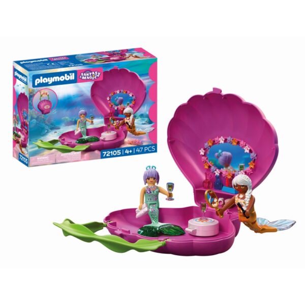 Playmobil - Jucarie de rol Geanta scoica a sirenei - PM72105
