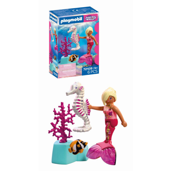 Playmobil - Jucarie de rol Sirena si calut de mare - PM72109