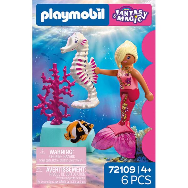 Playmobil - Jucarie de rol Sirena si calut de mare - PM72109