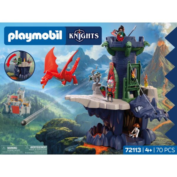 Playmobil - Jucarie de rol Turnul cavalerilor Dragon - PM72113