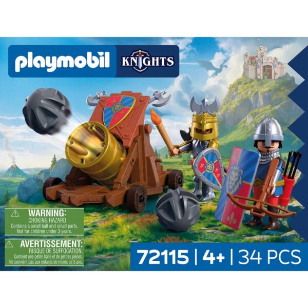 Playmobil - Jucarie de rol Tunul cavalerilor Leu - PM72115