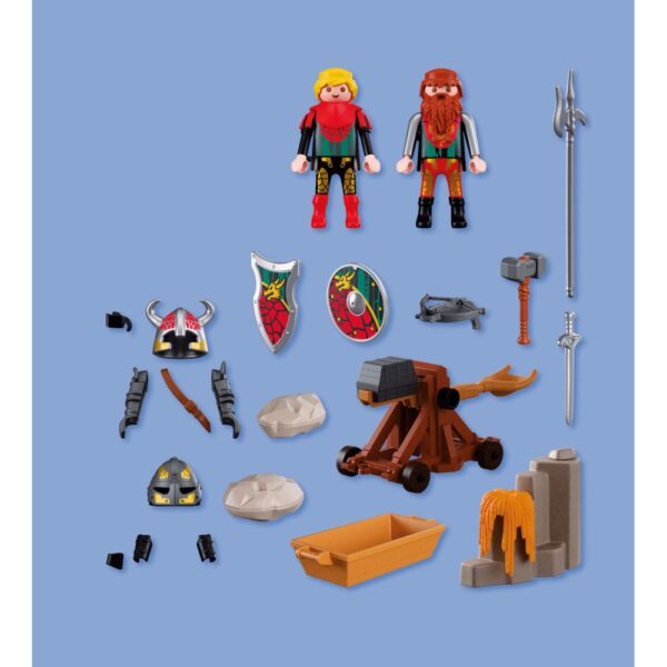 Playmobil - Jucarie de rol Catapulta cavalerilor Dragon - PM72117