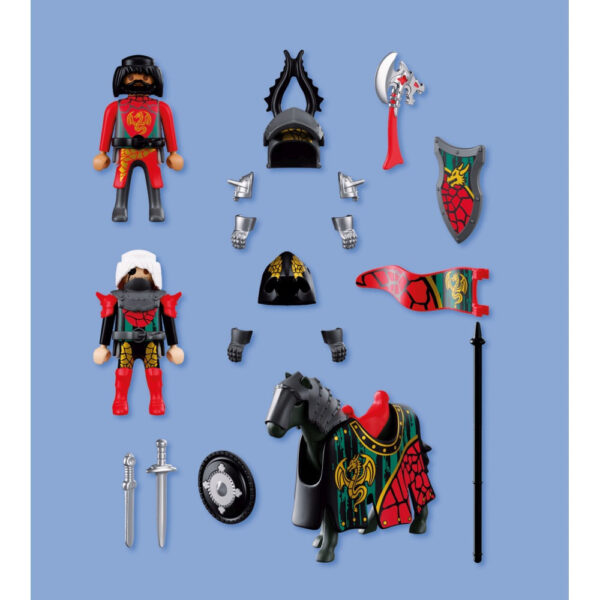 Playmobil - Jucarie de rol Conducatorul cavalerilor Dragon - PM72118