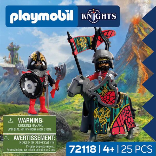 Playmobil - Jucarie de rol Conducatorul cavalerilor Dragon - PM72118