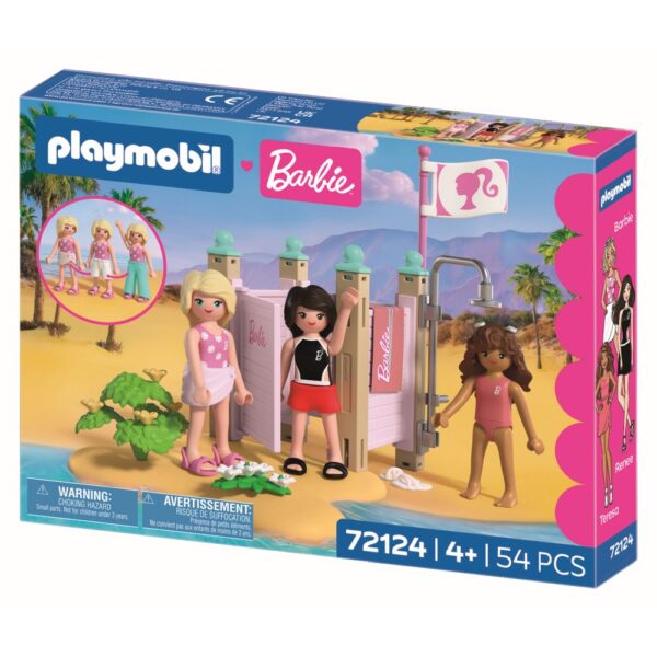 Playmobil - Barbie Cabina de schimb la plaja - PM72124