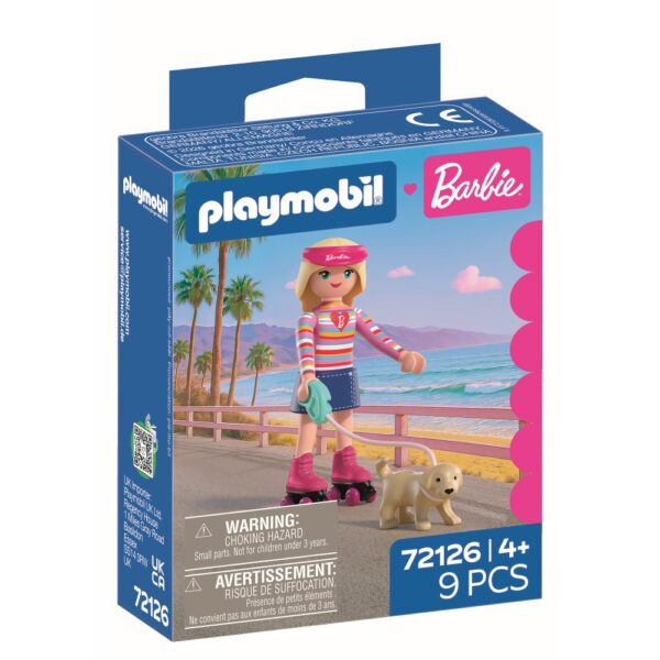 Playmobil - Barbie in stil Malibu la plimbare pe role - PM72126