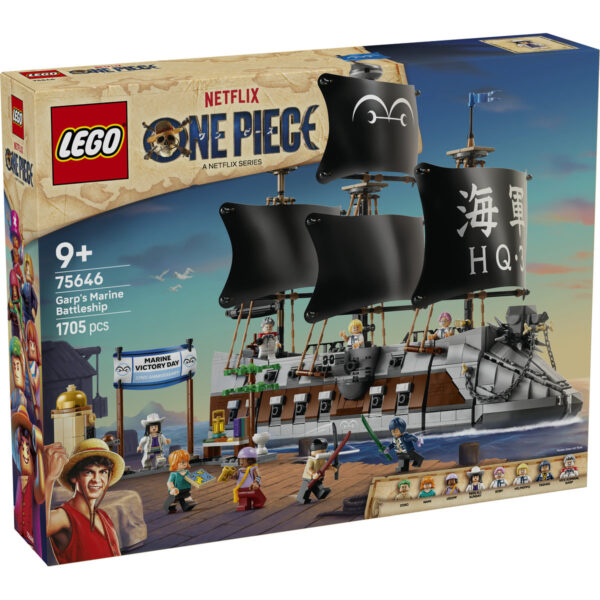 LEGO One Piece - Corabia de luptă a lui Garp 75646, 1705 piese