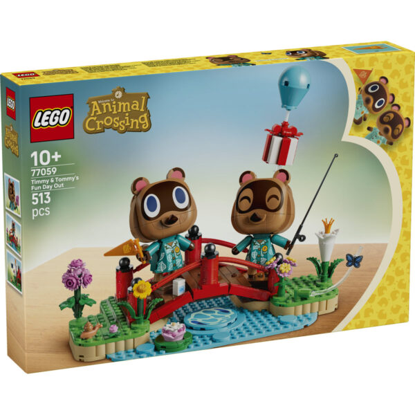 LEGO Animal Crossing - Ziua distractivă a lui Timmy și Tommy 77059, 513 piese