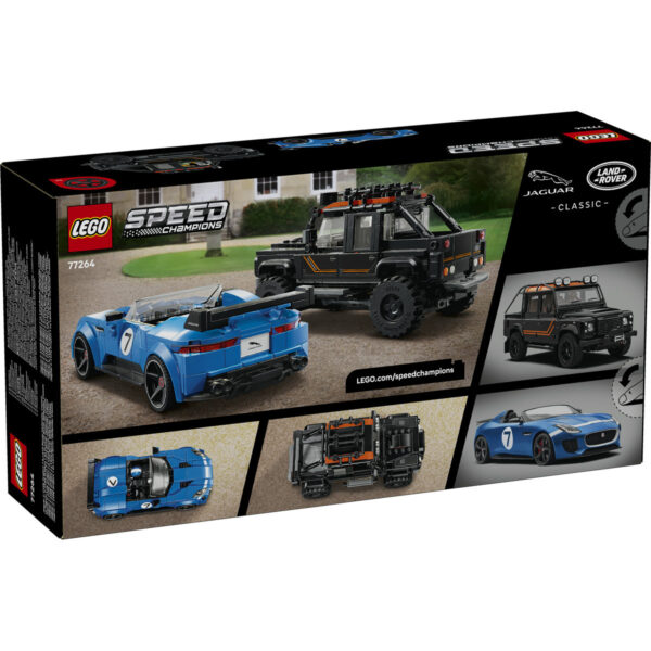 LEGO Speed Champions - Jaguar Project 7 și Land Rover Defender 77264, 740 piese