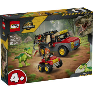 LEGO Jurassic World - Camionetă de transport pentru un tânăr T. rex 77978, 115 piese