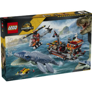 LEGO Jurassic World - Un Mosasaurus atacă o barcă 77983, 703 piese