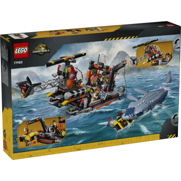 LEGO Jurassic World - Un Mosasaurus atacă o barcă 77983, 703 piese