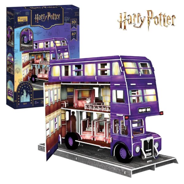 Cubic Fun - Puzzle 3D Harry Potter Knight Bus autobuzul magic 87 piese - CU540310