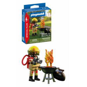 Playmobil - Figurina pompier si gratar - PM72149