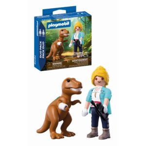 Playmobil - Set 2 figurine exploratoare si T-Rex - PM72172