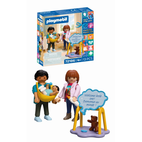 Playmobil - Set cadou pentru nastere Familie cu bebelus - PM72186