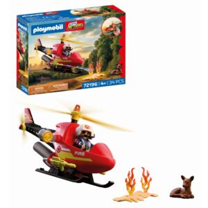 Playmobil - Jucarie de rol Elicopter de pompieri - PM72196