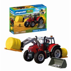Playmobil - Jucarie de rol Tractor cu baloti de fan - PM72305
