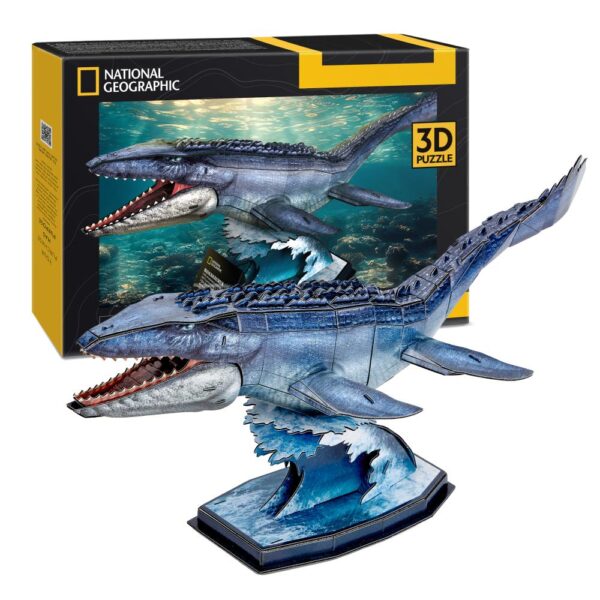 Cubic Fun - National Geographic Puzzle 3D Mosasaurus 76 piese - CUDS1194h