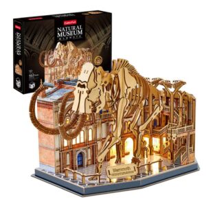 Cubic Fun - Puzzle 3D cu LED muzeul natural Mamut 463 piese - CUL547h