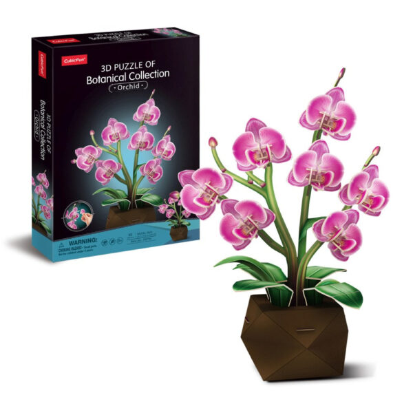 Cubic Fun - Ghiveci 3D cu orhidee 85 piese - CUP872h