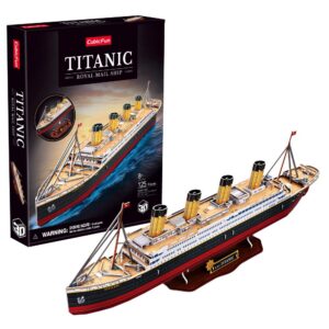 Cubic Fun - Puzzle 3D Nava medie Titanic 125 piese - CUT4045H