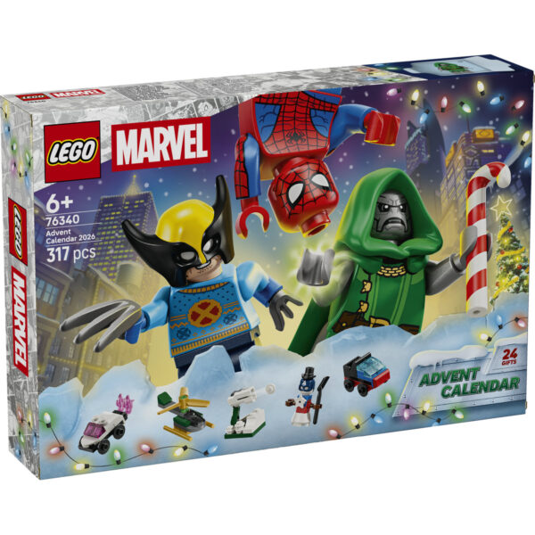 LEGO Marvel Super Heroes - LEGO Marvel Calendar de advent 2026 76340, 317 piese