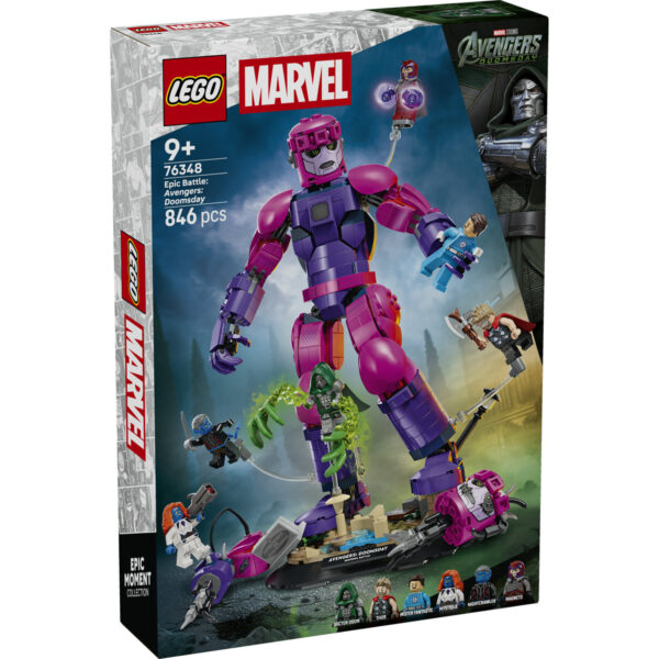 LEGO Marvel Super Heroes - Bătălie memorabilă: Avengers: Doomsday 76348, 846 piese