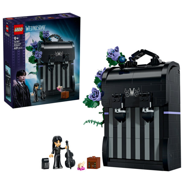 LEGO Wednesday - Rucsacul lui Wednesday 76787, 401 piese